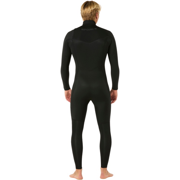 2026 Rip Curl Dawn Patrol 3/2mm Chest Zip Våddragt 16RMFS - Til Mænd Black